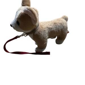 2018 Battat Our Generation Corgi Pup Posable Dog Plush 6" tall with Leash